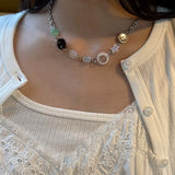 ボタンピーシーズネックレス