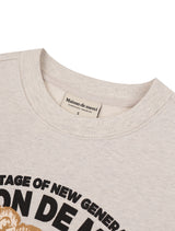 UNISEX Bare Friends レギュラーフィットスウェットシャツ オートミール (FCF1TS322M)