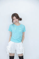 ナポレオン ボタン Tシャツ(mint)