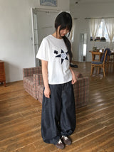 シーリンカットバルーンワイドデニムパンツ
