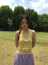 Rose Emblem Halterneck Sleeveless (8color)