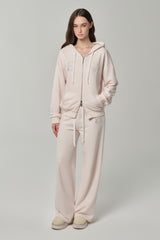 06 Crystal hooded zip-up, Pink