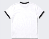 Essential Standard Short Sleeve Ringer T-shirt Union Horse White