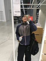 No.1587 BストライプエンブロフードZIP-UP (4color)