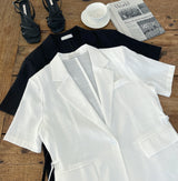 Lovell Tailored Strap Linen Jacket