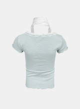 レーシーリボンレイヤードTシャツ