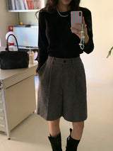 [MADE] フィディックウールヘリンボーンバミューダパンツ