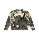 Khaki Camouflage Painting Knit