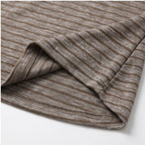 Serah Stripe Shirring Off Shoulder Tee