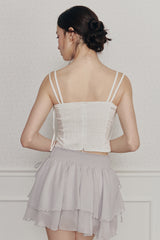 HEART RIBBON TOP (SS ver.) ivory