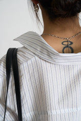 334 Oversized Striped Shirt (Ivory)