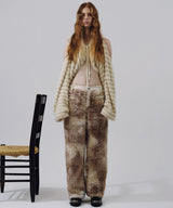 FAKE FUR STRAIGHT PANTS