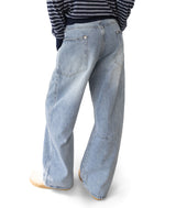 Jeff Big Pocket Washed Curved Jeans