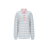 hibiscus stripe t-shirt blue 