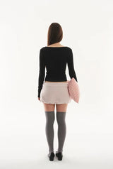 Cookie fleece skirt - pink
