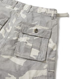 Wanderer cargo bermuda pants / Stone camo