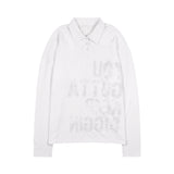 BACK CROSS OVER FIT COLLAR TEE (WHITE) F25ZB021