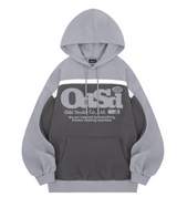 ODSDカラーブロックオーバーフィットフーディ - 2COLOR