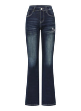 TIREN BOOTS CUT DENIM PANTS (2COLOR)