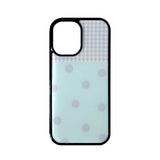 [MADE] DOT PATCH PHONE CASE MINT (epoxy black bumper)