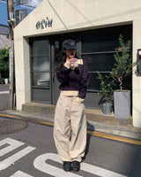 メガDリングワイドパンツ (2colors)