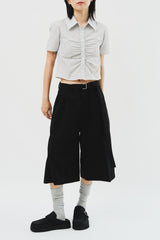 Mine Belted Half Pants (2color)