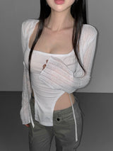 lavender crop bolero cd(3 color)