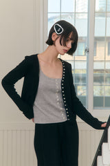 Sweet Dreams Button Cami Top (Gray)
