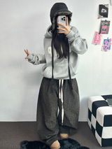 ソフティ💍レオパードコーデュロイバルーンロングパンツ 🤎💚2カラー