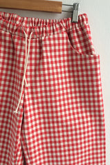 Heart Pocket Check Pants