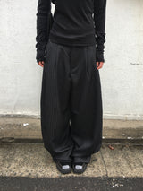 Peter Stripe Wide Slacks (3c)