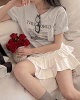 Gerra Lettering Short-Sleeved T-Shirt