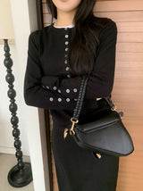 Annie Slim Button Long Sleeve Cardigan