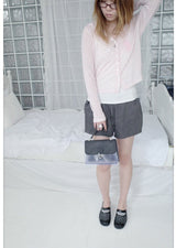 sheer rib button cardigan (2c)