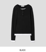 Molly Layered Button Long Sleeve