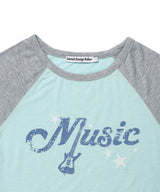 VINTAGE MUSIC RAGLAN TEE(CV2GFFT551A)