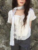 Rotik Bold Sheer Blouse (1color)