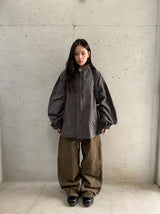Hugin Cut Cotton Balloon Wide Pants