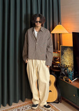 Layered Fall Cropped Check Shirt 3COLOR