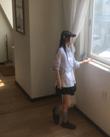 ホルツ ストライプ バック ストリング シャツ