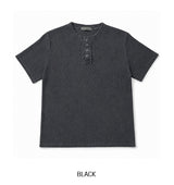 ウィート ピグメント リブ マッスル ヘンリーネック 半袖Tシャツ