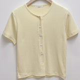 ダインボタン半袖Tシャツ