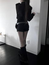 モヘアマイクロショートパンツ(2color)