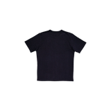 アップリケコットンTシャツ ブラック