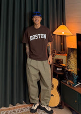 Cropped Boston Short-Sleeve T 4COLOR
