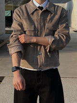 Trucker Colorblock Suede Jacket (3colors)
