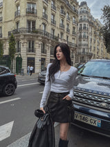 Tiny Washing Leather Skirt