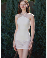 Luna Knit Swimdress Ivory