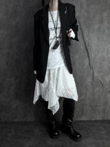pocket basic striped jacket