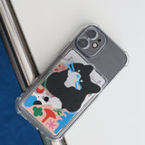 スマホグリップ タキシードキャット